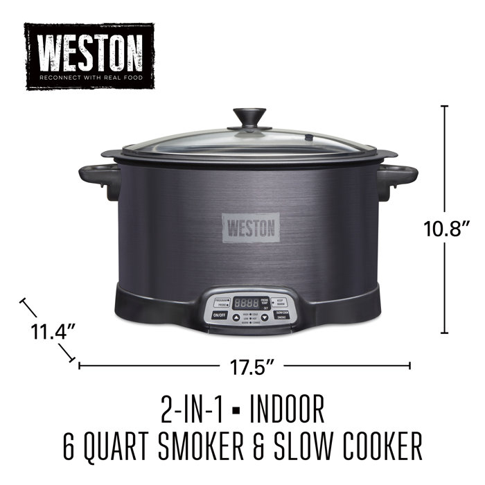 Weston 2 in 1 Indoor Smoker & Slow Cooker Wayfair